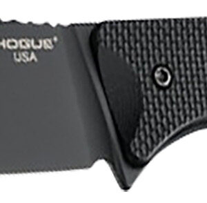Hogue 35854 Extrak  XL 3.90" Fixed Clip Point Plain Black Cerakote CPM M4 Tool Steel Blade, Black Textured G10 Scales Handle