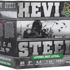 HEVI-Shot HS62035 HEVI-Steel Waterfowl 20Gauge 3" 1oz 3/5Shot 25 Per Box/10 Case