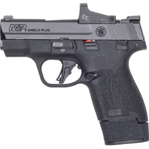 Smith & Wesson 14398 M&P9 Shield Plus 9mm Luger 10+1/15+1 3.10" Stainless Black Armornite Barrel/Slide Black Slim Textured Grip