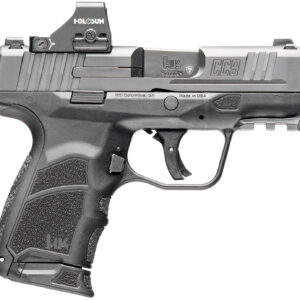 HK 81001132 CC9  9mm Luger 10+1 3.32" Black Polygonal Rifled Barrel, Optic Ready RMSc/407k Footprint/Serrated Steel Slide, Polymer Frame w/Picatinny Rail, Black Interchangeable Backstrap Grip