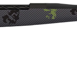 Fierce Firearms TWROG270WIN24BF Twisted Rogue 270 Win 24" Armour Lube Black Steel Threaded Barrel, Drilled & Tapped Steel Receiver, LR Negative Comb Forest Camo Carbon Fiber Stock