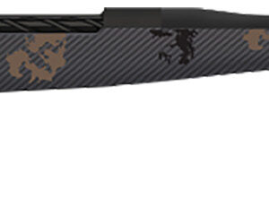Fierce Firearms TWROG308WIN20BT Twisted Rogue 308 Win 20" Armour Lube Black Steel Threaded Barrel, Drilled & Tapped Steel Receiver, LR Negative Comb Trophy Camo Carbon Fiber Stock
