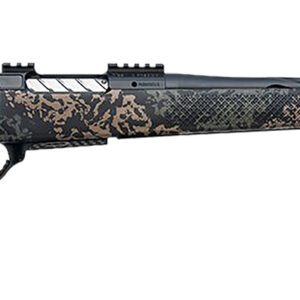 Seekins Precision 0011710291-F Havak PH3 300 PRC 22" Black Fluted Threaded Barrel, Black Picatinny Rail Steel Receiver, Adj Cheek Riser Woodland Shadow Synthetic Stock