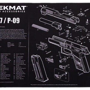 TekMat TEKR17CZP07 CZ P-07/P-09 Cleaning Mat Black/White Rubber 11"x17" CZ P-07/P-09