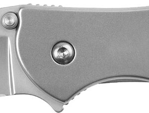 Kershaw 1660R Leek Random EDC 3" Folding Reverse Tanto Plain Bead Blasted 14C28N Steel Blade, Silver Stainless Steel Handle