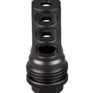 SilencerCo AC4766 ASR Muzzle Brake Black Nitride 9/16x24 RH Threads 9mm