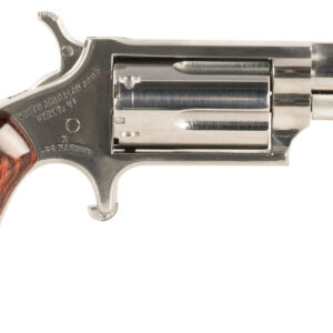 North American Arms 22MDLX LDLX  22 Mag 5 Shot 1.13" Polished Stainless Steel, Rosewood Grip, Exposed Hammer