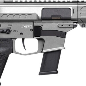 CMMG 45A890FTNG Banshee FE MkG 45 ACP 13+1 8" Black Nitride Threaded Barrel, M-LOK Handguard, Titanium Cerakote Aluminum Receiver w/Picatinny Rail, Black Polymer CMMG RipBrace, CMMG Zeroed Grip