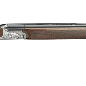 Rizzini USA 2203-1228 Aurum EVO 12 Gauge Break Open 3" 2rd 28" Black Over/Under Vent Rib Barrel, Coin Anodized Receiver Engraved w/Game Scene, Fixed Turkish Walnut Stock w/Prince of Whales Grip