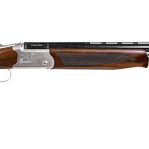 Girsan  Balikli Blue Label 28 Bore Break Open 2.50" 2rd 26" Blue Polished Over/Under Vent Rib Barrel, Engraved Silver Aluminum Receiver, Fixed Turkish Walnut Stock, 5 Mobil Chokes