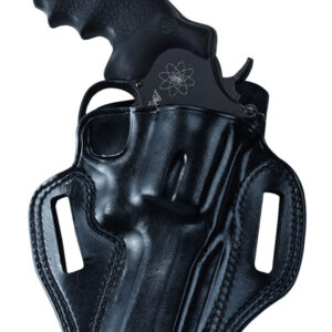 Galco CM102B Combat Master  OWB Black Leather Belt Slide Fits S&W L Frame Right Hand