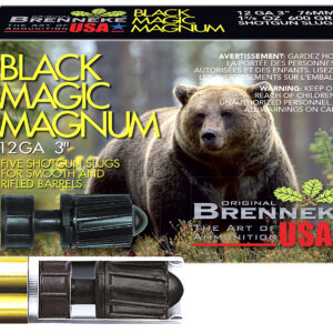 Brenneke SL123BMM Black Magic Magnum  12Gauge 3" 1 3/8oz Slug Shot 5 Per Box/50 Case