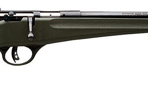 Savage Arms 13790 Rascal  Youth 22 LR 1rd 16.13" Matte Black Sporter Barrel, Matte Black Carbon Steel Receiver, Green Fixed Synthetic Stock, Right Hand