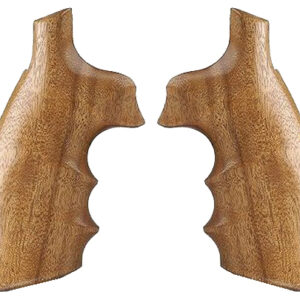 Hogue 10200 Fancy Hardwood  Brown Goncalo Alves Hardwood with Finger Grooves for S&W K, L Frame with Square Butt