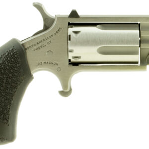 North American Arms PUGTP Pug  22 WMR 5 Shot 1" Stainless Steel Ported Barrel, Stainless Steel Frame, Stainless Cylinder, Black Polymer Grip, Exposed Hammer