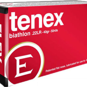 ELEY TENEX BIATHLON 22LR 40GR - FLAT NOSE 50RD 100BX/CS