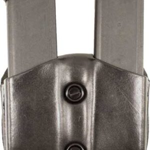 DESANTIS DOUBLE MAG POUCH OWB - LEATHER SIG P365 BLACK
