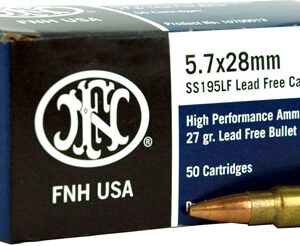 FN 5.7X28 27GR LEAD FREE JHP - SS195LF 50RD 40BX/CS
