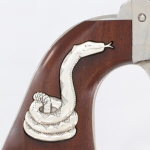 CIMARRON MAN W/NO NAME 357 MAG - FRONTIER 4.75" SILVER SNAKE