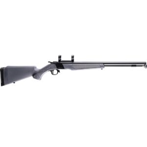 CVA WOLF V2 50 cal Blued Steel Muzzleloader Stealth Grey 0 MOA Pic Rail
