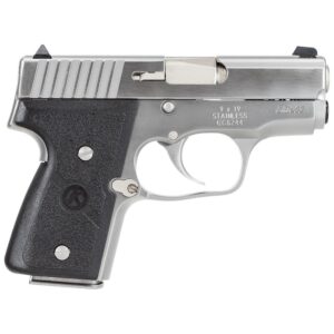 Kahr Arms MK9 Elite Handgun 9mm Luger 6rd (2) & 7rd (1) Magazines 3" Barrel Silver wil Black Checkered Grip CA Compliant