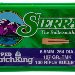 Sierra 7407 Tipped MatchKing  6.5Creedmoor 107gr Tipped MatchKing 100/Box