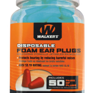 Walker's GWPFP50PKTL Foam Ear Plugs  Foam 32 dB In The Ear Teal Adult 50 Pair