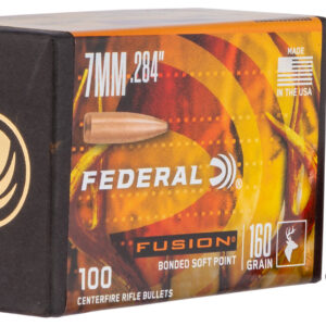 Federal FB284F3 Fusion Component  7mm .284 160 gr Fusion Soft Point 100 Per Box/ 4 Case