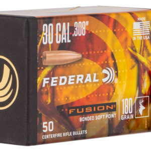 Federal FB308F4 Fusion Component  30 Cal .308 180 gr Fusion Soft Point 50 Per Box/ 4 Case
