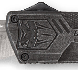 CobraTec Knives SWCTLWTNS Lightweight  3.25" OTF Tanto Plain D2 Steel Blade/Stonewashed Aluminum Handle Includes Pocket Clip