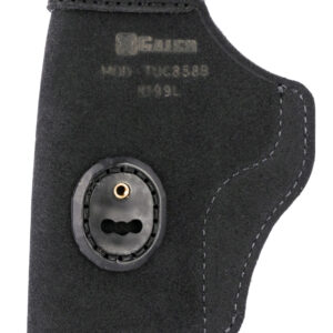 Galco TUC858B Tuck-N-Go 2.0 IWB Black Leather UniClip/Stealth Clip Fits S&W M&P Shield EZ Ambidextrous