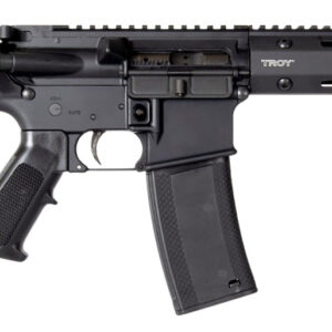Troy Ind SPSTCA310BTB1 A3  223 Rem Caliber with 10.50" Barrel, 30+1 Capacity, Black Metal Finish, Fixed Pistol Grip Stock & Black Polymer Grip Right Hand