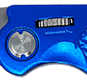 AccuSharp 701C Sport  3" Folding Plain Stainless Steel Blade/Blue Anodized Aluminum Handle Includes Belt Clip