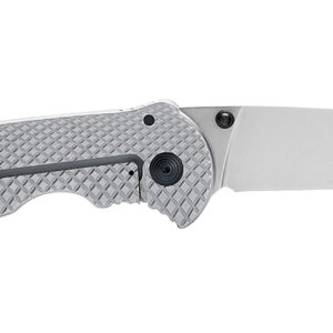 S.O.G SOG14180157 Flash FL 3.40" Folding Drop Point Plain Satin 4116 Stainless Steel Blade/Silver Stainless Steel Handle Includes Pocket Clip