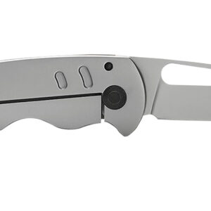 S.O.G SOG14520157 Escape FL 3" Folding Sheepsfoot Plain 8Cr13MoV SS Blade Silver w/ "SOG" Stainless Steel Handle Includes Pocket Clip