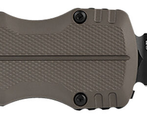 S.O.G SOG15610257 Pentagon  3.79" OTF Spear Point Plain Black TiNi Cryo CPM S35VN Steel Blade, Flat Dark Earth Aluminum Handle