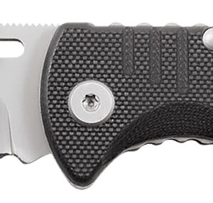 S.O.G SOGFF1001C Salute Mini 3.10" Folding Clip Point Plain Bead Blasted 8Cr13MoV SS Blade Black G10 Handle Includes Pocket Clip