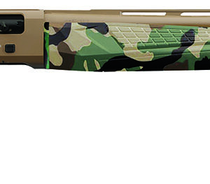 Charles Daly 930328 601  12 Gauge 4+1 3" 28" Vent Rib Barrel, Flat Dark Earth Finish Aluminum Receiver, Woodland Camo Synthetic Stock, Includes 3 Choke Tubes