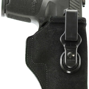 Galco TUC882B Tuck-N-Go 2.0 IWB Black Leather UniClip/Stealth Clip Fits Staccato C2 Ambidextrous