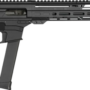 CMMG 99A806DAB Dissent MKGS 9mm Luger 33+1 10.50", Black, Picatinny Brace Adapter, 5.50" M-LOK Handguard, Left Side Charging Handle, Zeroed Linear Comp, Zeroed Drop-In Single Stage Trigger