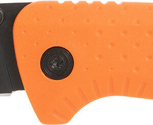 S.O.G SOG13110243 Adventure LB 3.50" Folding Plain Orange Black TiNi 5Cr15MoV Blade, Blaze Orange Textured GRN Handle