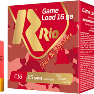 Rio Ammunition RCHV168 Game Load  16Gauge 2.75" 1 1/8oz 8Shot 25 Per Box/10 Case