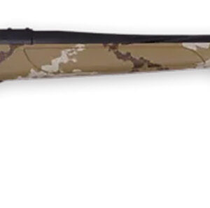 Weatherby VHH222RR6B Vanguard Outfitter 22-250 Rem 5+1 24" Threaded/Spiral Fluted, Graphite Black Barrel/Rec, Tan with Brown & White Sponge Synthetic Stock, Accubrake Muzzle Brake, Adj. Trigger