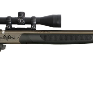 Traditions R53-74660450 Pursuit XT Pro w/Scope 50 Cal Tungsten Cerakote 26" Fluted/Threaded w/VAPR Twist Barrel, Black Adj Cheek Piece & LOP Synthetic Stock, 3.5-10x44mm Duplex