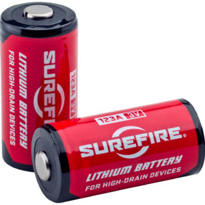 SureFire SF2SWBULK 123A Batteries  Red/Black 3.0 Volts 1,550 mAh (130/65 Pairs) Single Package Fishbowl