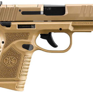 FN 66101419 Reflex MRD 9mm Luger 15+1 11+1 3.30" Micro-Compact Frame Flat Dark Earth PVD Optic Ready/Serrated Steel Slide  w/Picatinny Rail Stippled Grip Ambidextrous