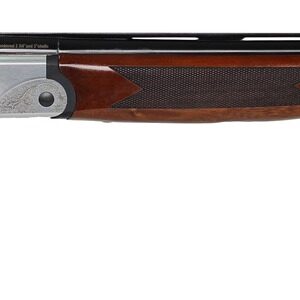 Iver Johnson Arms IJ60012LW28S IJ600 Lightweight Full Size 12 Gauge Break Open 3" 2rd 28" Black Over/Under Vent Rib Barrel, Silver Engraved Aluminum Receiver, Fixed Walnut Wood Stock, Ambidextrous