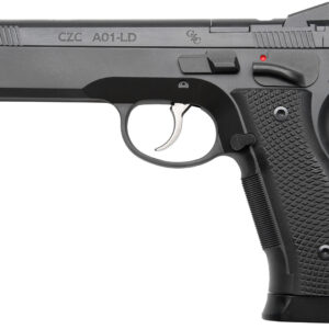 Cz Custom Shop 96336 A01-LD  9mm Luger 19+1 5" Match Grade Bull Barrel, Black Optic Cut/Serrated Steel Slide, Black Polycoat Steel Frame w/Beavertail, Black G10 Grip, Long Dustcover