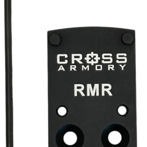 Cross Armory CRRMADAPTER  Adapter Plate Black Oxide Aluminum Compatible w/ RMR Optics