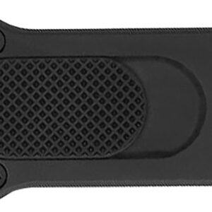 CobraTec Knives CALI952BLKTNS 952 *CA Compliant 1.75" OTF Tanto Plain Stonewashed D2 Steel Blade, 3" Black Anodized Aluminum Handle